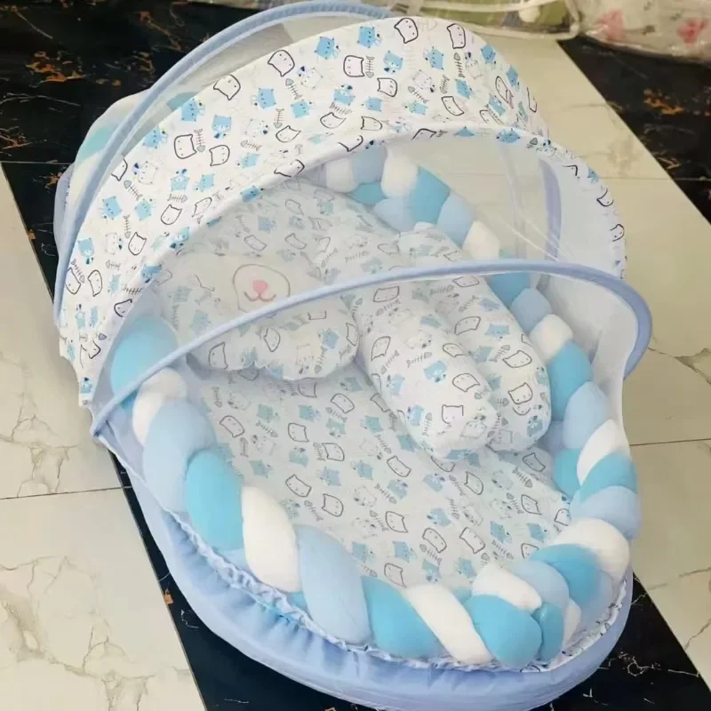 100% Cotton Baby Printed bedding Soft Breathable Home Use Nest Cover Newborn Infants 0-24 Months Printed Baby Crib