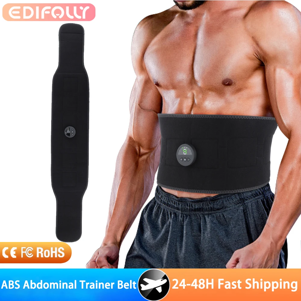 

EMS стимулятор мышц массаж ABS тренировочный пояс для брюшного пресса массажер для похудения унисекс для тела, живота, потери веса, коррекции фигуры, фитнеса