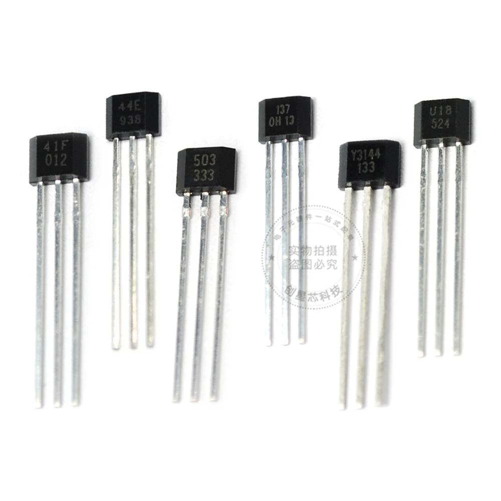 10PCS Hall Sensor Brushless  Electric Motor  A3144E Y3144 SH41 AH3503 OH137 US1881 TO92UA