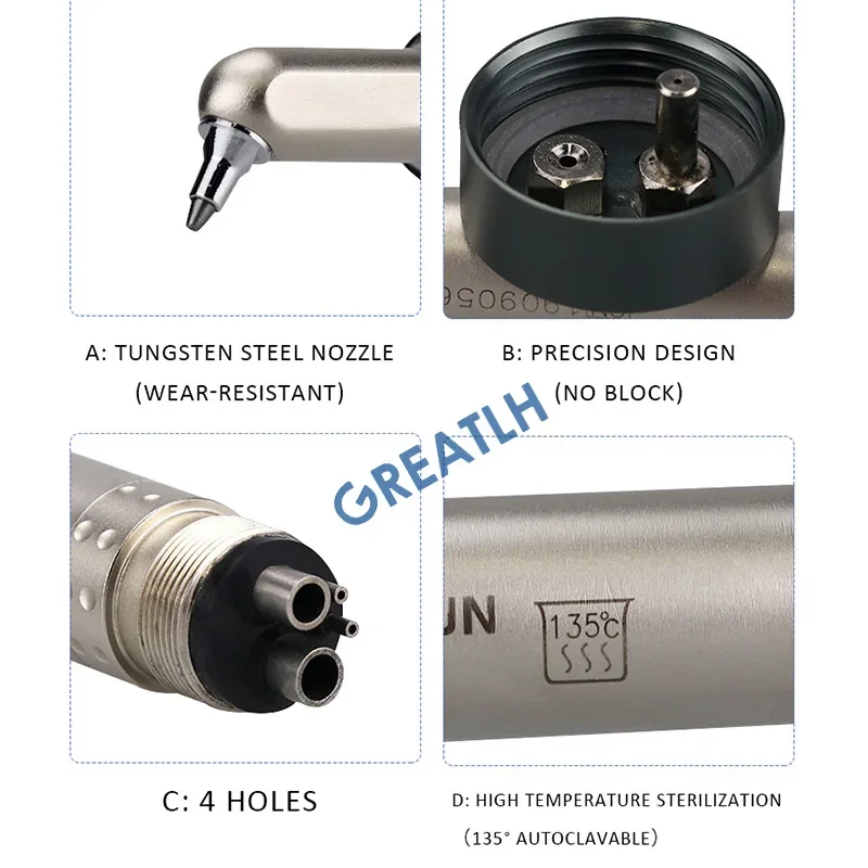 Dental Alumina Air Abrasion polerka Anti-Suckback piaskowanie piaskarka skoncentrowana mgła wodna sprzęt stomatologiczny