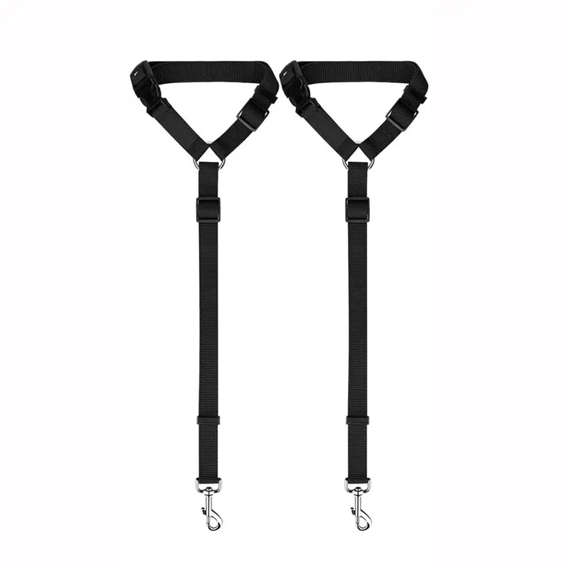 GYTB-Harness Restraints Pet Seat Belt Strap Car Headrest Adjustment Nylon Fabric 2-Pack Dog Vehicle Seat Belt