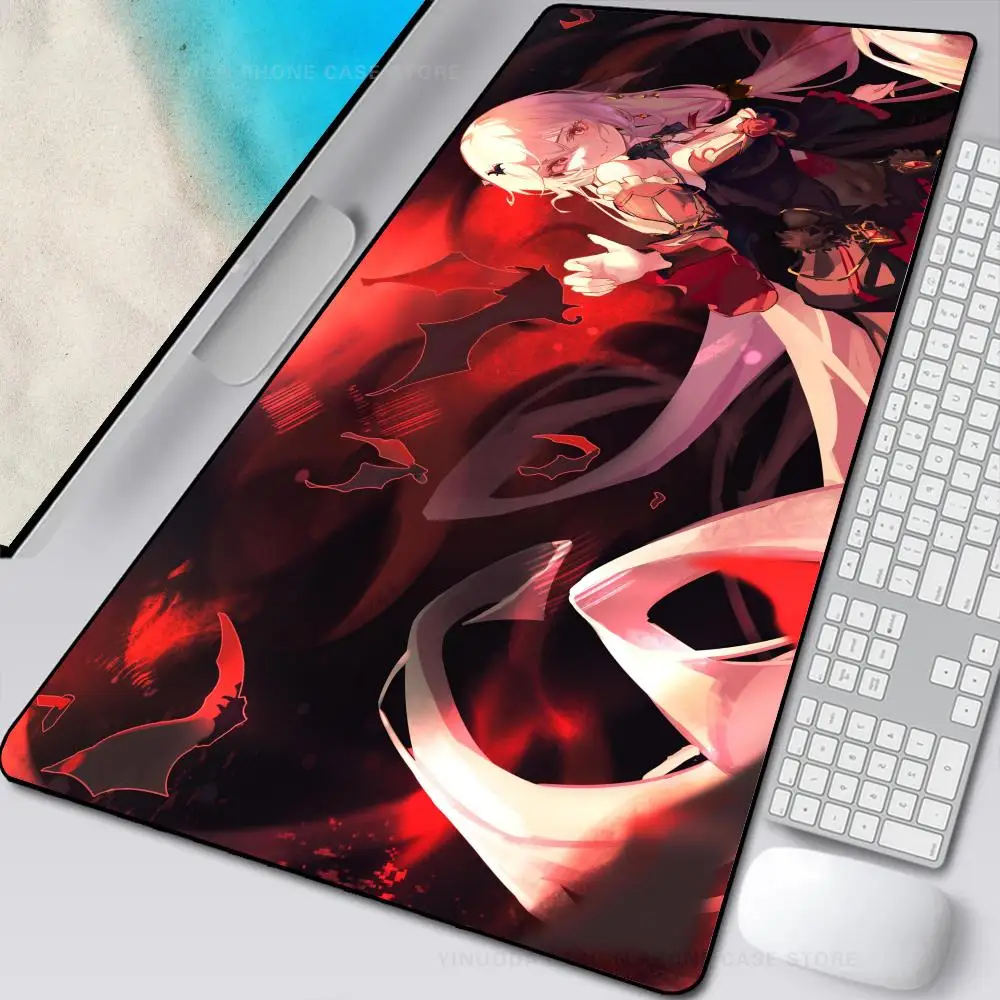 

Anime Game Houkai 3rd Mouse Mat Desk Mat With Pad Gaming Accessories Prime Gaming XXL Keyboard Pad Stitch Padding Mat