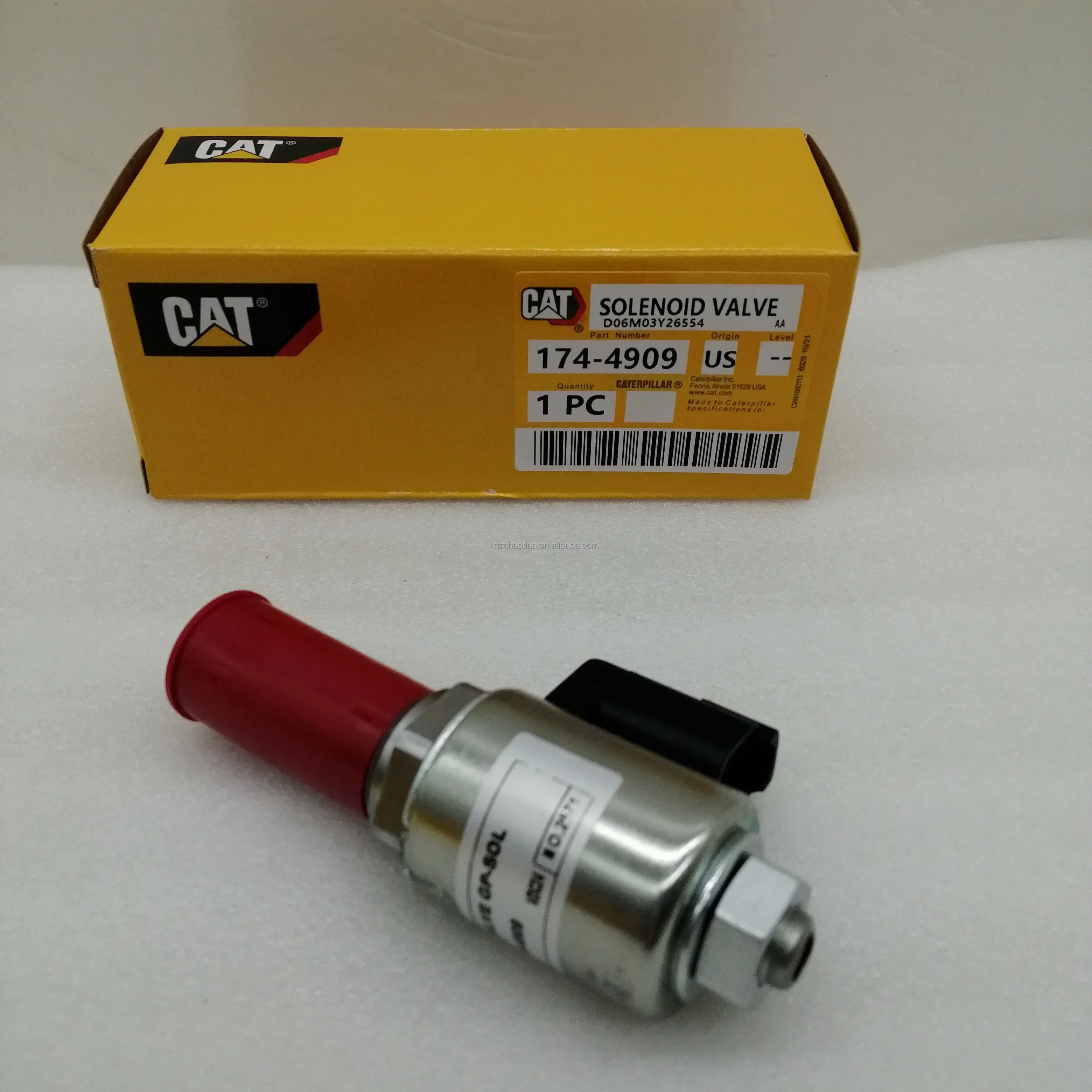 Construction machinery parts CAT D6N D6R D7R tractor parts 174-4909 solenoid valve 1744909