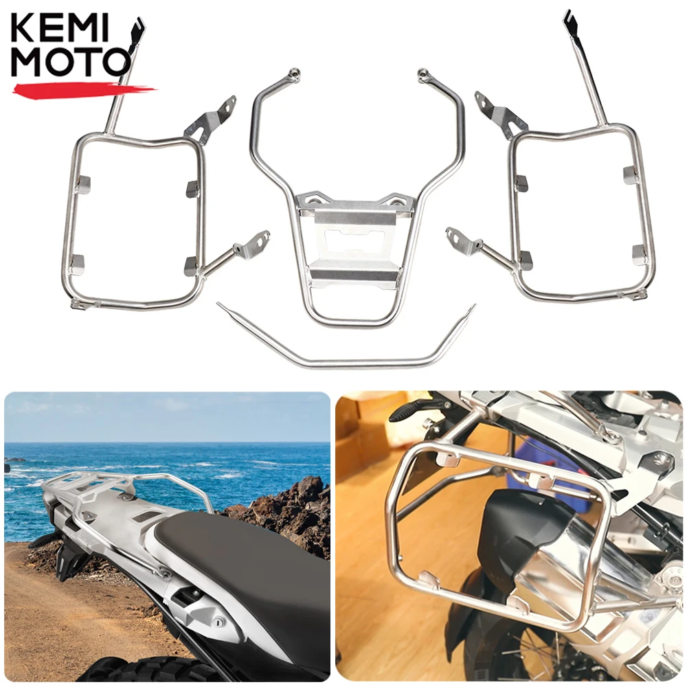 For BMW R1200GS R1250GS LC Adventure R1250GS Panniers Rack Stainless Steel Top Case Racks for BMW GS 1200 1250 GS LC Adventure