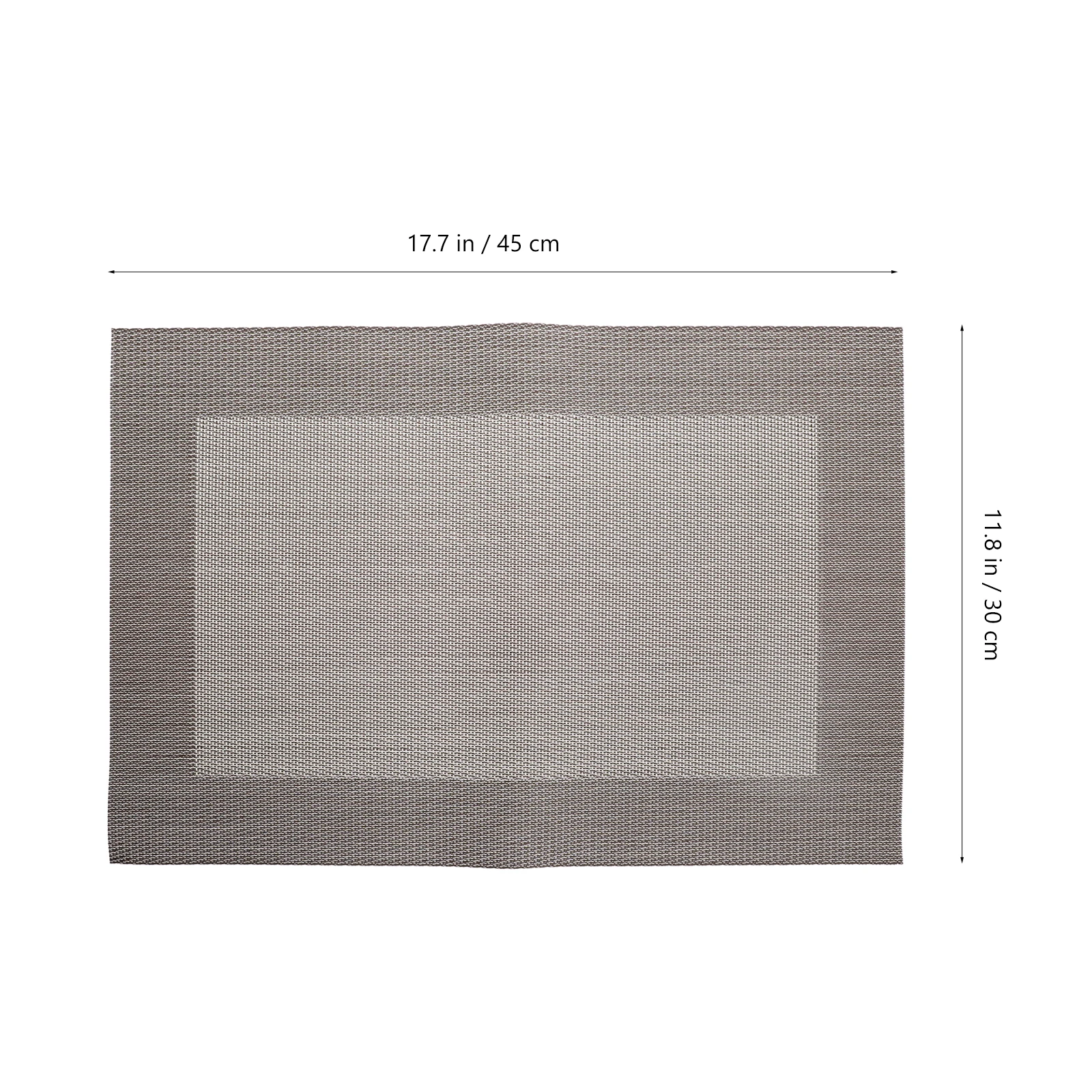 

6Pcs Outdoor Placemat Heat Resistant Rectangular Place Mat Woven Design Non-Skid Table Mats Washable Outdoor Placemats