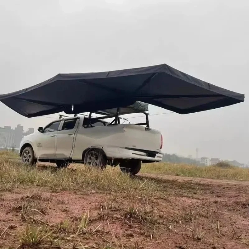 270 Awning Foldable Car Canopy Camping Car Tent Outdoor Side Portable Car Shade Canopy 270 Extend Side Awning