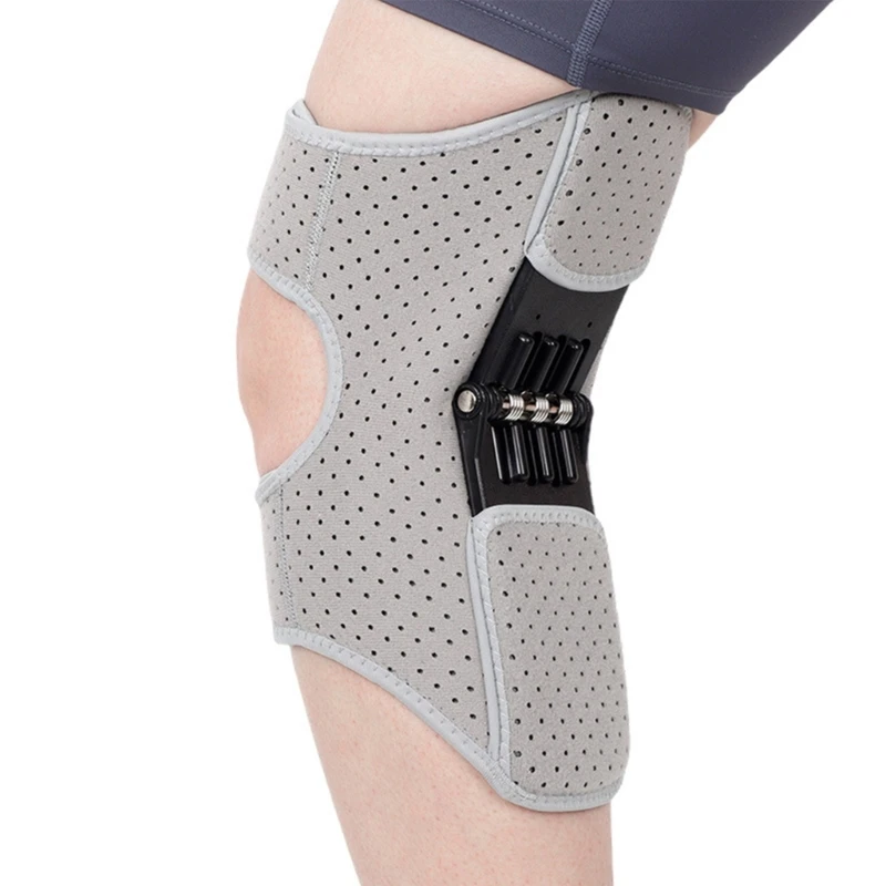 Q39E Knee Support Powerful Rebounds Springs Knee Brace Knee Guards Sports Knee Pad