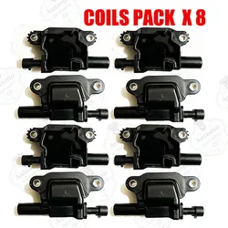 1/8pcs 12669351 Ignition Coil 2619161 For Cadillac CTS, Chevrolet Camaro Corvette Express Silverado Tahoe, GMC Savana Sierra