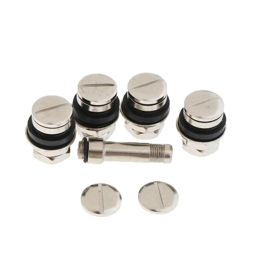 4Pcs Silver Wheel Dust Caps Tyre Valve Caps Tire Car，Bike, Motorcycle Caps Styling image 2
