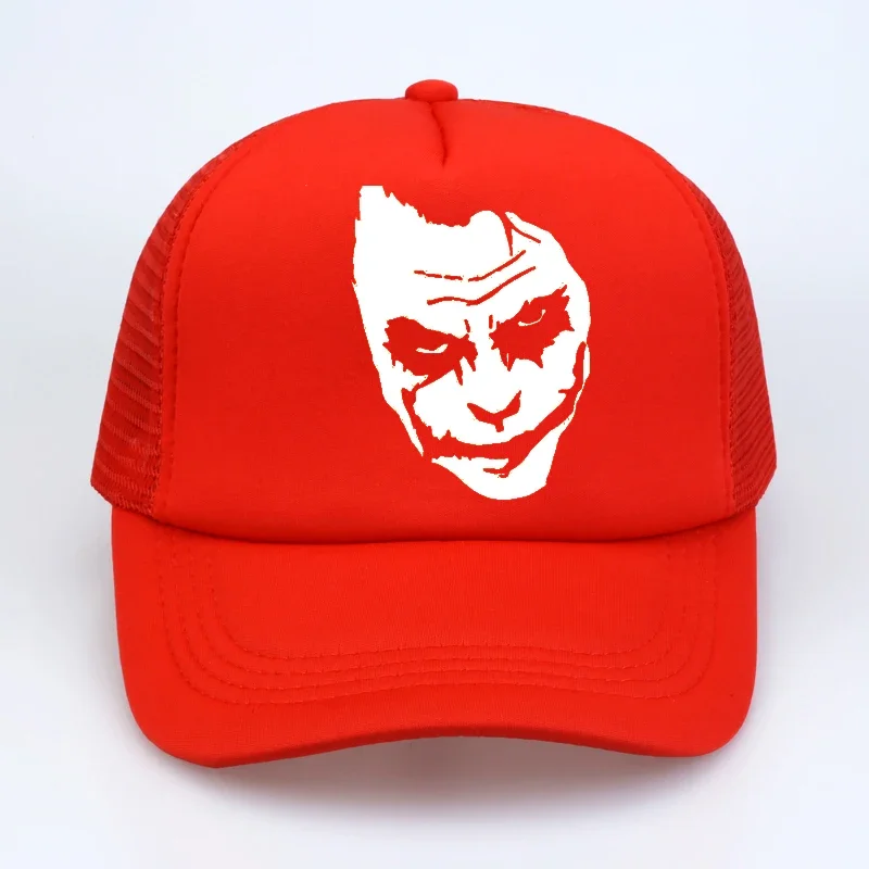 salute Heath Ledger Most classic Joker Baseball caps men Black Red Casual Breathable Mesh hat homme dark Violence Aesthetics cap