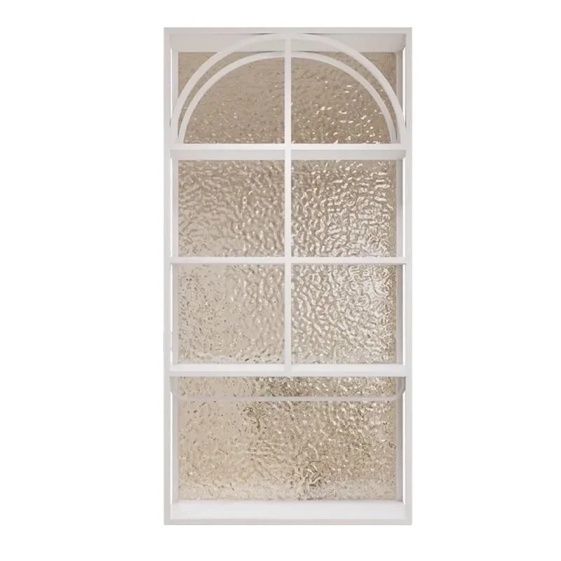 Cream style bathroom washbasin, wet and dry area screen shelf, water ripple half-wall partition shelf
