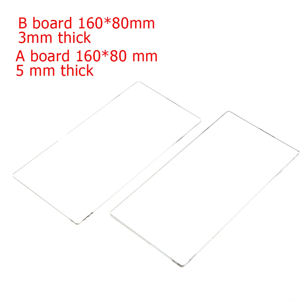 3mm 5mm Thickness Transparent Acrylic Plates Replacement Pad DIY Die Cutting Embossing Machine Plate Scrapbook Crafts 16*8CM