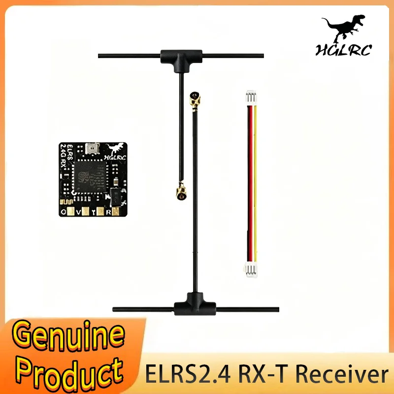 

HGLRC ELRS 2.4G Receiver 500MHZ Refresh Rate ELRS 3.0 for RC Airplane FPV Long Range Drones DIY Parts