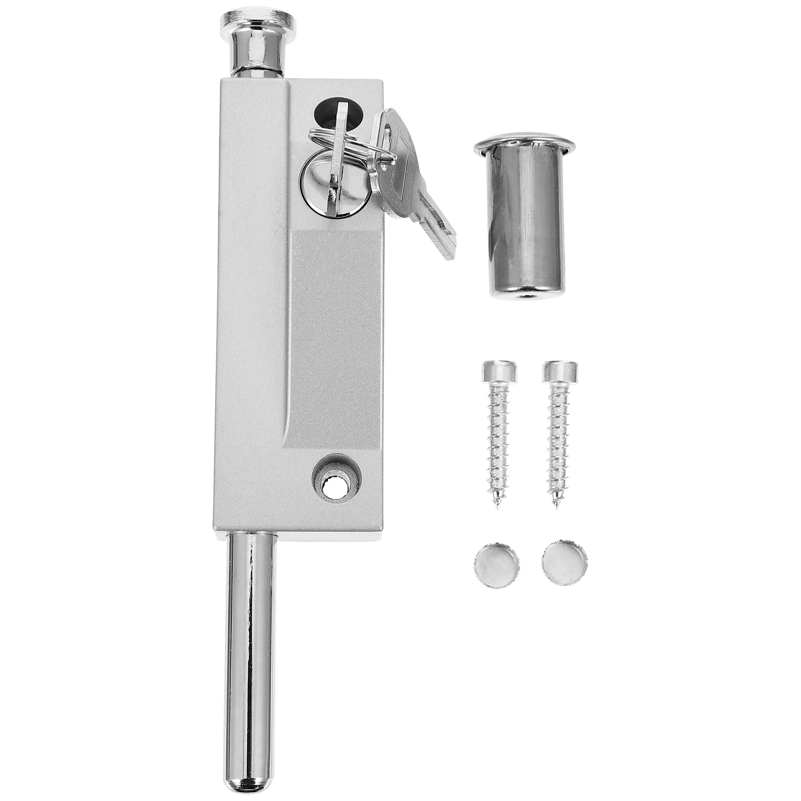 Automatic Door Bolt Latch Home Window Gate Security Pull Ring Spring Bounce Door Bolt Lock Zinc Alloy Safty Gate Latch