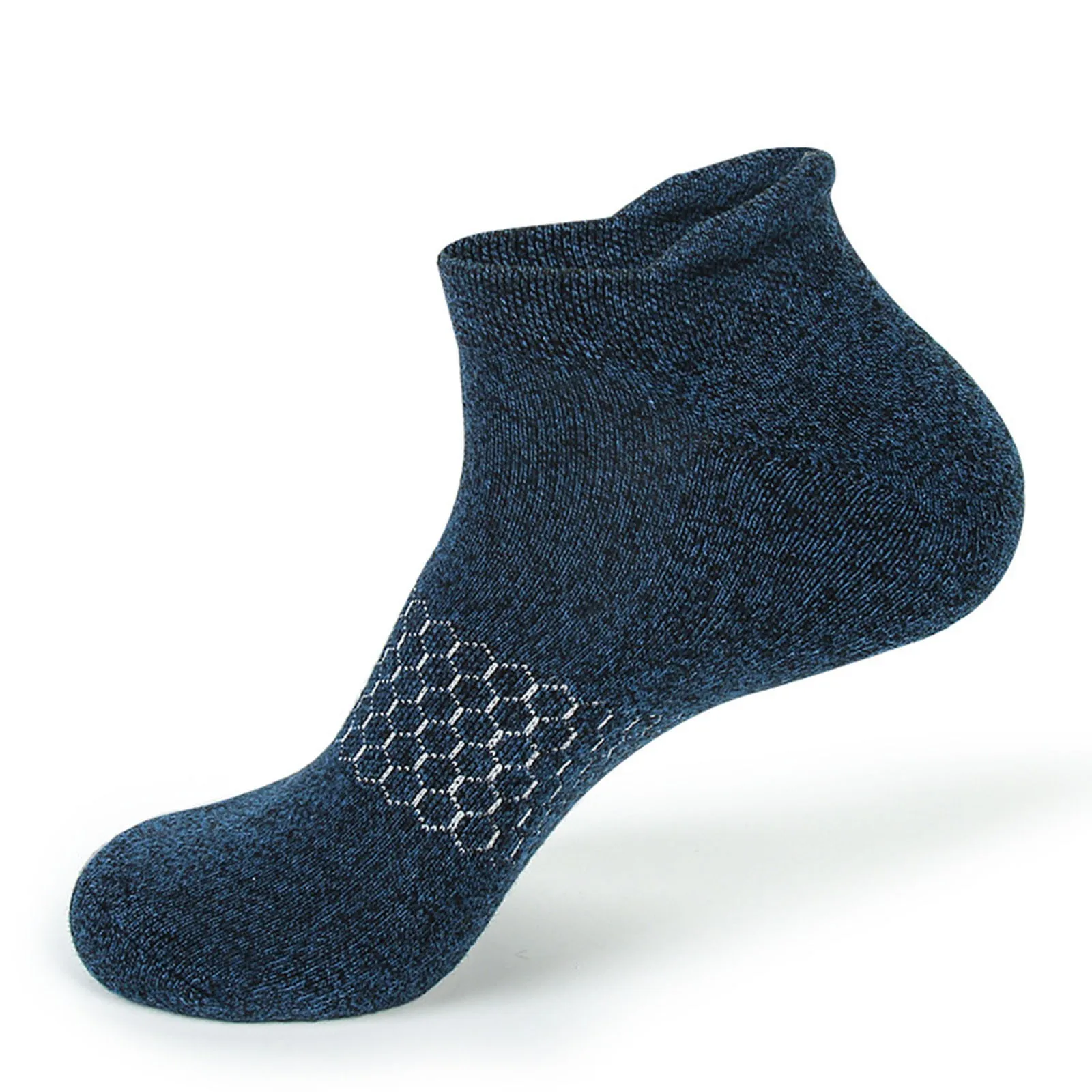 Chaussettes de sport à talons pour hommes, confortables, souples, pour course à pied, randonnée, cyclisme, anti-friction, solide, rinçage des documents