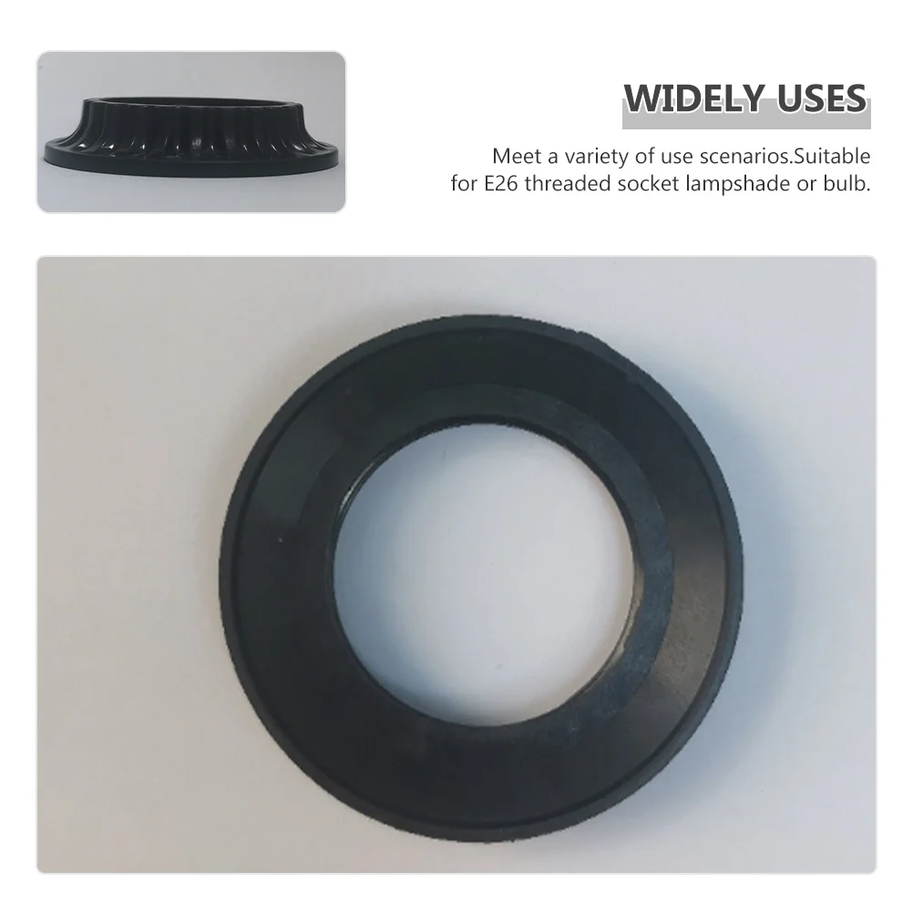 

50 шт. огнестойкое кольцо-держатель абажура E26, стопорное кольцо замка, совместимое с резьбовыми светильниками, аксессуары для освещения