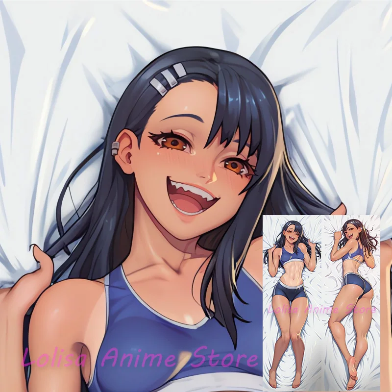 

Dakimakura Hayase Nagatoro Anime Body Pillow Cover Double Sided Print Life Size Pillowcase Gifts