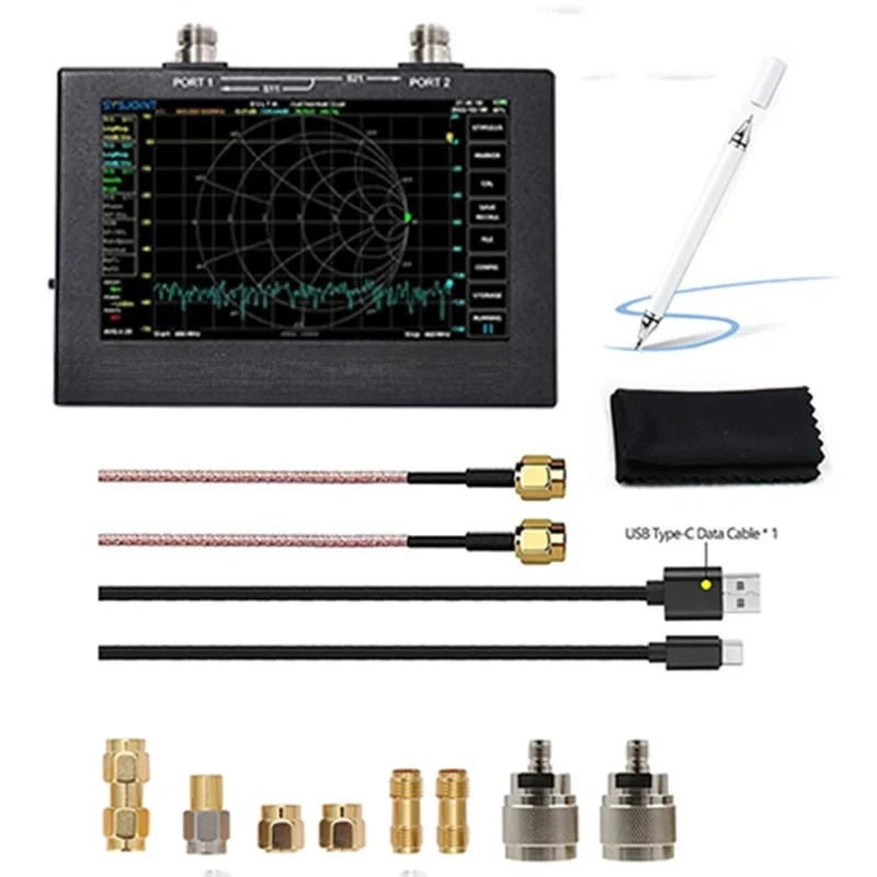 7 inch large screen vector network analyzer SV4401A 50KHz-4.4GHz 100db dynamic NanoVNA
