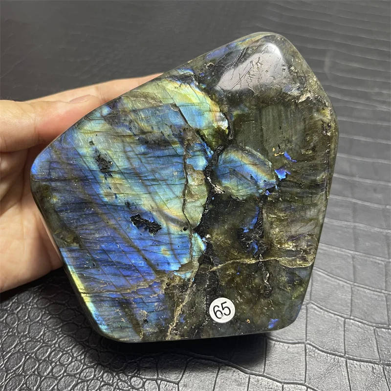 1530g Highest Quality Natural Blue Colorful Purple Labradorite Freeform Crystal Healing Stone for Home Decor Spiritual Luck