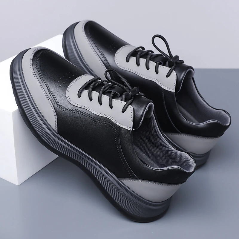 

New Men Shoes Spring Autumn Waterproof Walking Sneakers Leisure Male Leather Sports Shoes Non-Slip Footwear Tennis for Men