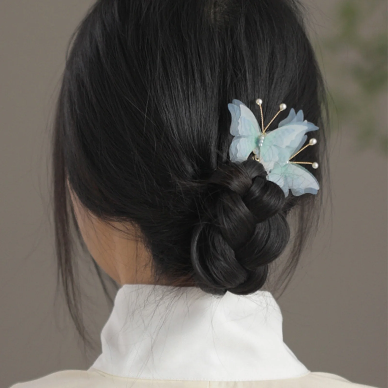 Peine de pelo nupcial con decoración de mariposa con decoración de perlas, pasador de Peine elegante para mujer, accesorios para el cabello de boda