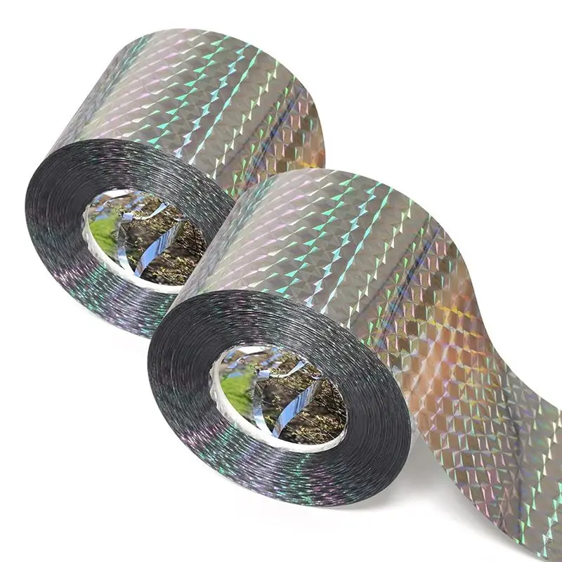 

ABJN-Bird Repellent Tape (200M) Reflective Tape, Outdoor Bird Repellent, Double-Sided Flashing Bird Repellent Tape