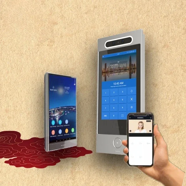 

Smart IP Video Intercom 8 inch Touch Screen TuYa APP WiFi Intercom Wired Apartment Intercom