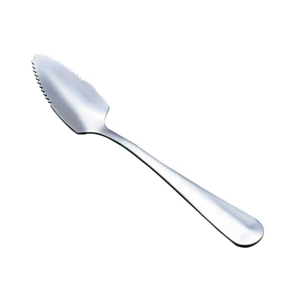 Kitchen Citrus Scraping Stainless Steel Serrated Edge Baby Food Processer Grapefruit Spoon Fruit Puree Tool Kiwi Scoop