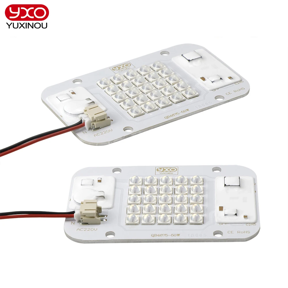 Imagem -03 - Red Led Grow Light Chip Módulo Dob ac Cob Grânulos de Lâmpada 50w sem Necessidade de Driver para Planta Interior 660nm Driverlesslm283b