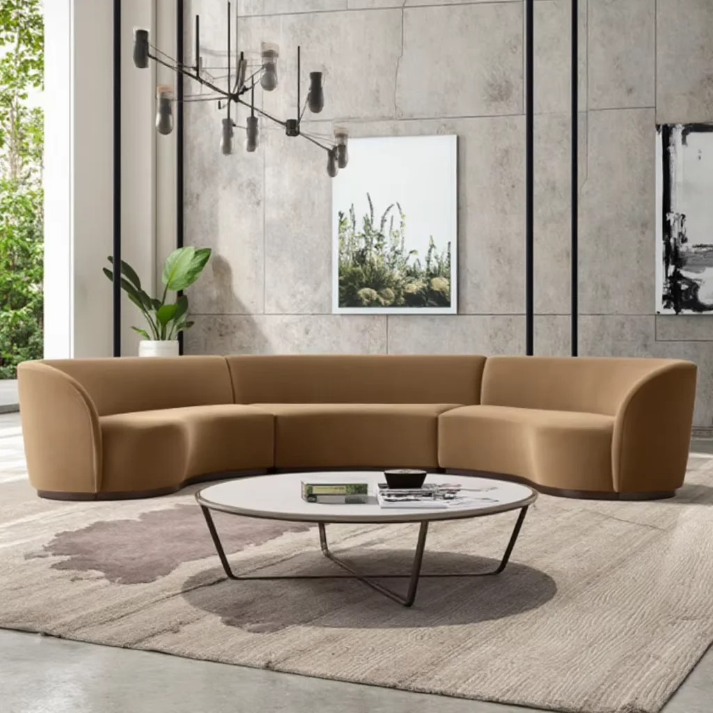 #Modern Style Indoor Living Room Furniture Sofa Sets Modular 3 Pieces Closed Fabric Sectional Sofas