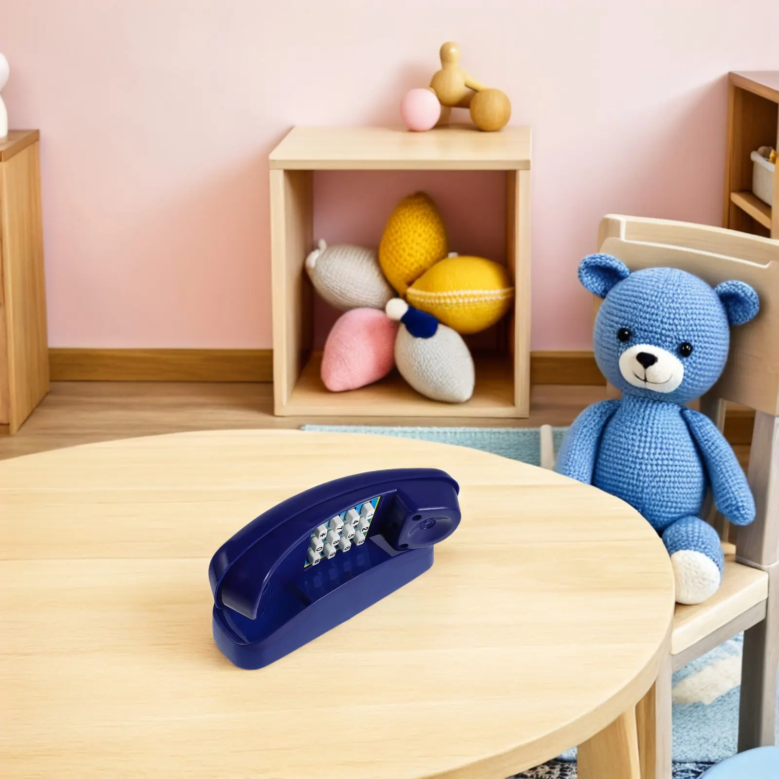 Pretend Learning Phone for Kids Interactive Smart Sound Effects Story Song Library Visual Auditory Stimulation Portable Toddler