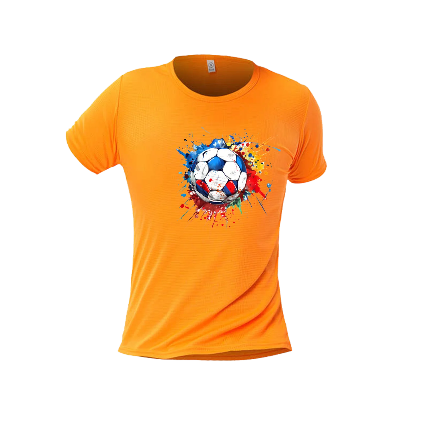 تي شيرت شبكي يسمح بمرور الهواء للرجال لتدريب كرة القدم سريع الجفاف بأكمام قصيرة ملابس رياضية للجري والماراثون متوفرة بألوان متعددة #5