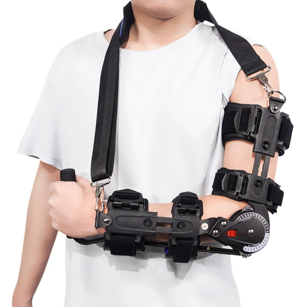 Splint Arm Injury Recovery Support Adjustable Elbow Brace Hinged Elbow Brace Hinged Elbow Brace with Sling Adjustable Stabilizer