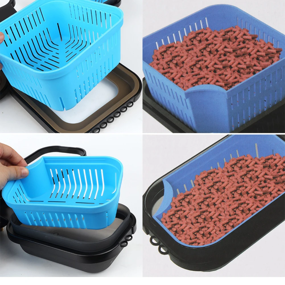 

Boilies Organizer Fishing Bait Case For Fishing Trips Pocket Friendly Four Compartments Multiple Arrangements For Fishing Bag