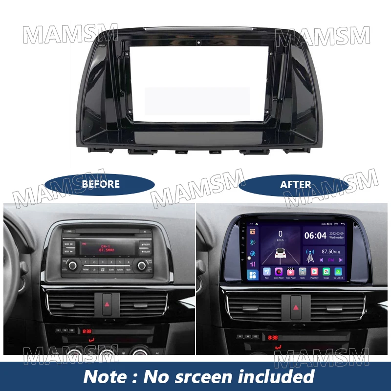 9 Inch 2 Din Radio Frame Adapter For Mazda CX-5 2012-2015 Car Android Player Audio Panel Mount Installation Fascia Frame Kit