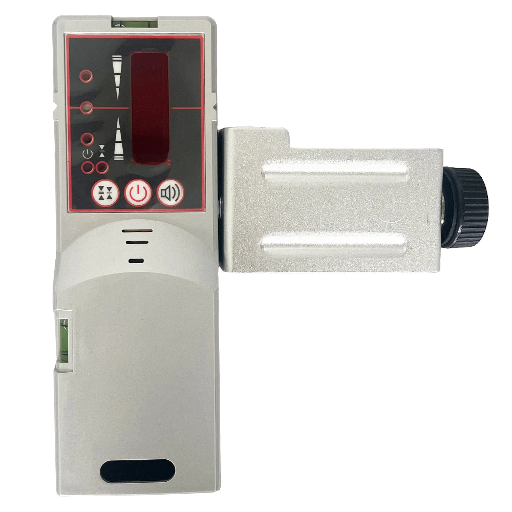 Heipoe HD-1S penerima sinar merah/sinar hijau detektor level laser presisi tinggi dengan layar dua sisi & penjepit