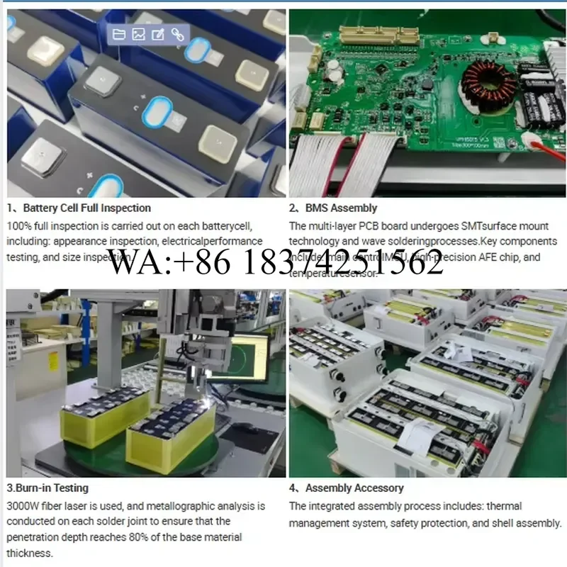 Wmwmnu 10-20kW 8.2kWh All-in-One Solar Energy Storage System with LiFePO4 Battery 120A MPPT Charger Hybrid Grid Emergency