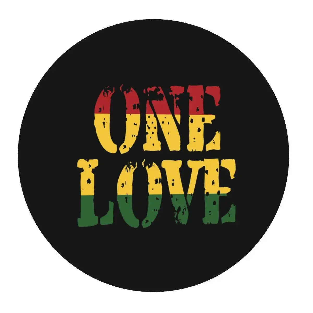 Harajuku Vintage Style Arts Bob Marley One Love Round Mouse Pad Computer Keyboard Mouse Mat Gaming Laptop Desk Mat