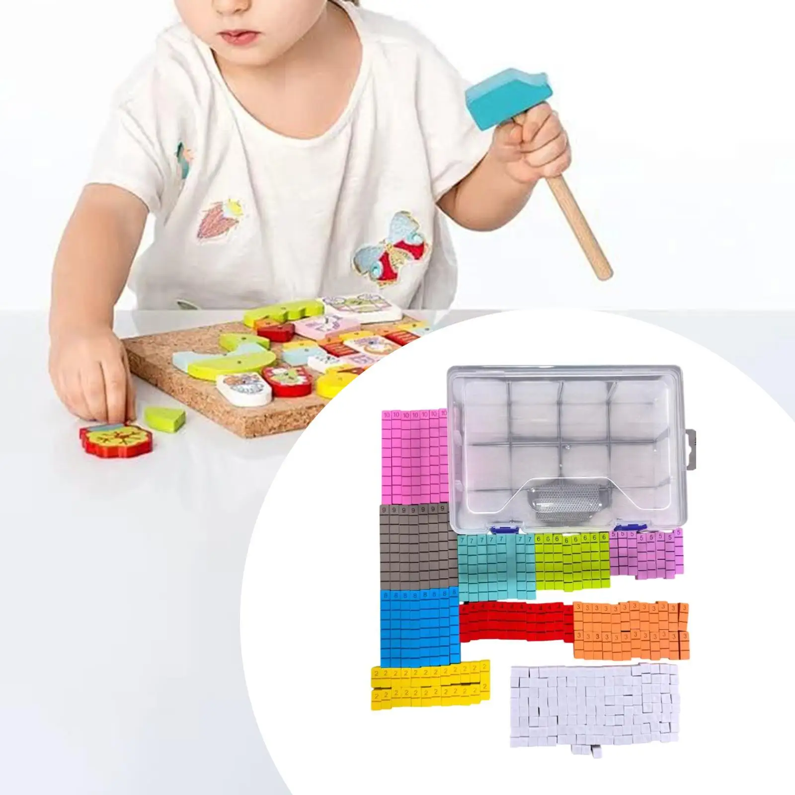 Numerieke staven Wiskunde Vroeg leren Materiaal voor kinderen Jongens Meisjes Kleuterschool