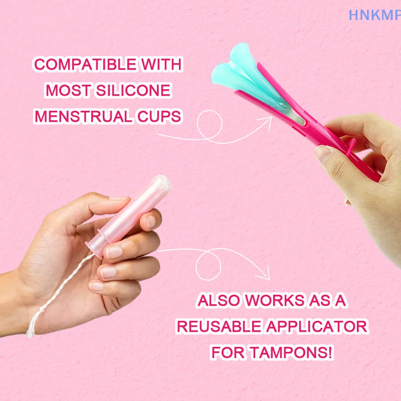 1pcs Plastic Menstrual Cup Booster Portable Medical Feminine Hygiene Product Leak-Proof Menstruation Tampon Applicator Reusable