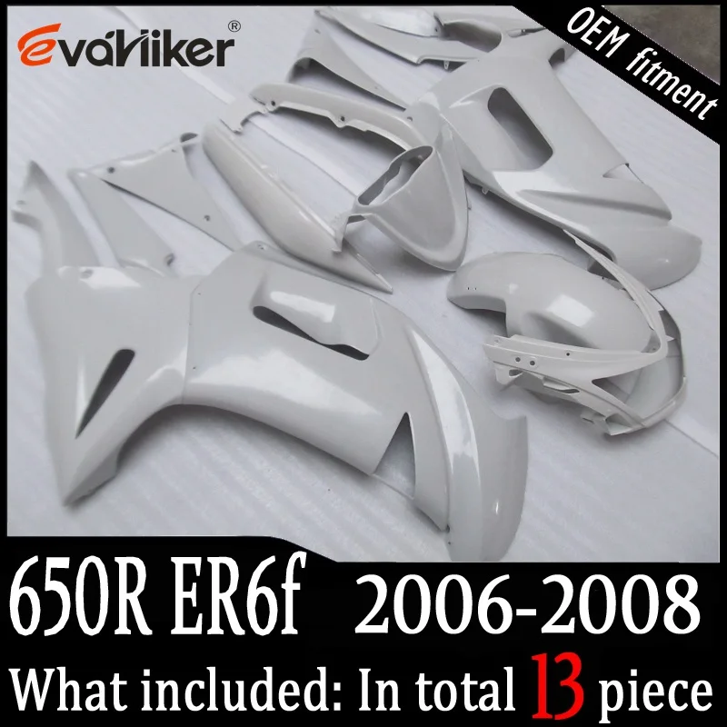ABS Fairing Kit For Kawasaki 650R ER-6F 2006 2007 2008 Motorcycle Fairing black ER6F 06 07 08 Custom Color Graphic Available - view 6