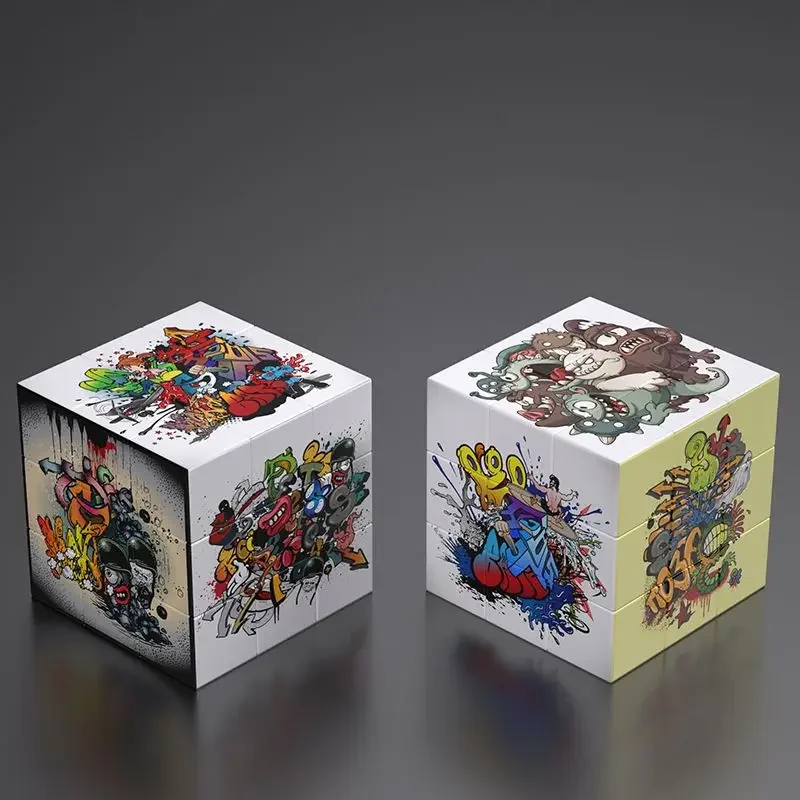 3x3x3 Doodle Cartoon Creative Patterns Fun Magic Cube Children\'s Educational Toys Gifts