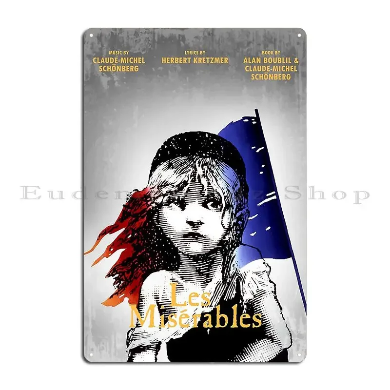 Les Miserables Metal Plaque Designs Cinema Wall Cave Club Pub Tin Sign Poster