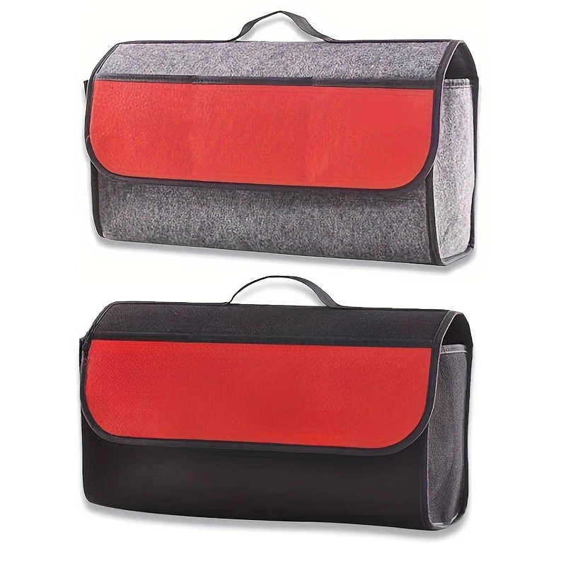 

Car Trunk Storage Box/storage Bag Innovative Felt Material Multifunctional Foldable Car Toolbox Bag