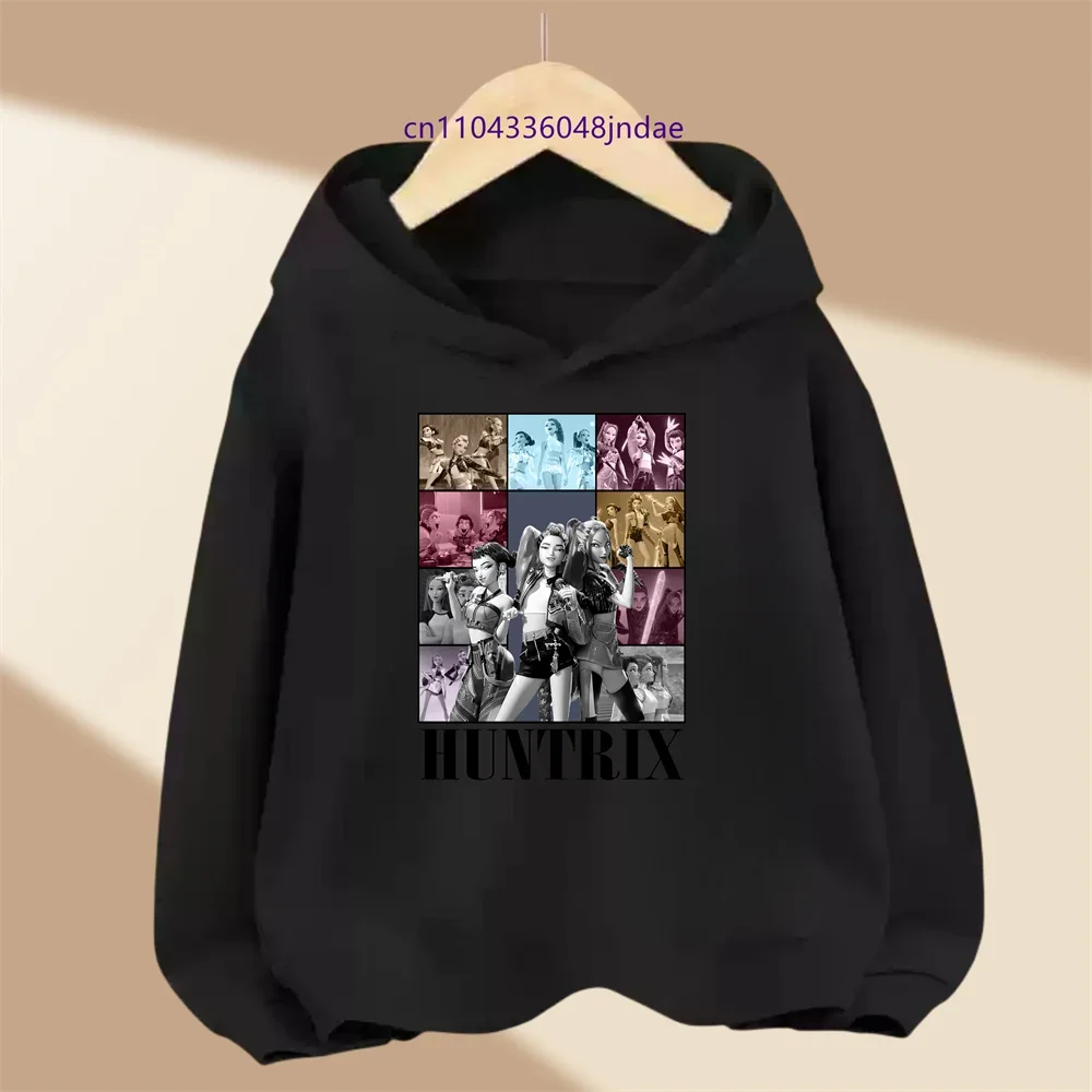 KPop شيطان هنتر رومي الكرتون الفتيات الصبي مقنعين البلوز الدافئة الأطفال الكورية موجة موضة بلايز عادية ملابس الفتيات عادية #2