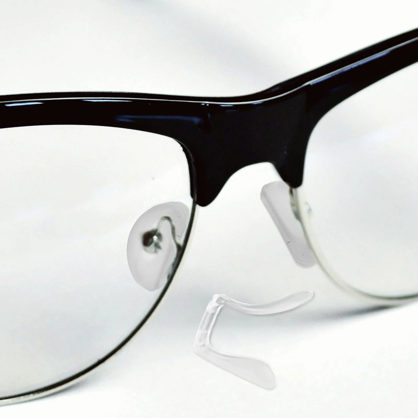 

2Pcs Eyeglass Nose Pads Replacement Comfortable Saddle Bridge Nose Cushions Anti Slip for Glasses Stable Fit Glasses Repair Kit