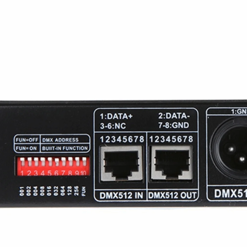 3 Channel DMX Decoder Controller Digital Display DC12V-24V DMX512 Decoder Dimmer 4A Per Channel LED Strip Light Controller