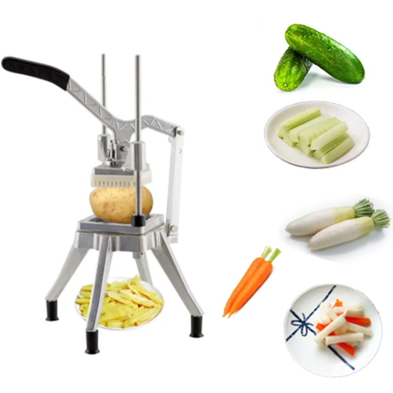 Stainless Steel Manual Hand Fruit Vegetable Potato Cutting Chopper Onion Slicer French Fries Cutting