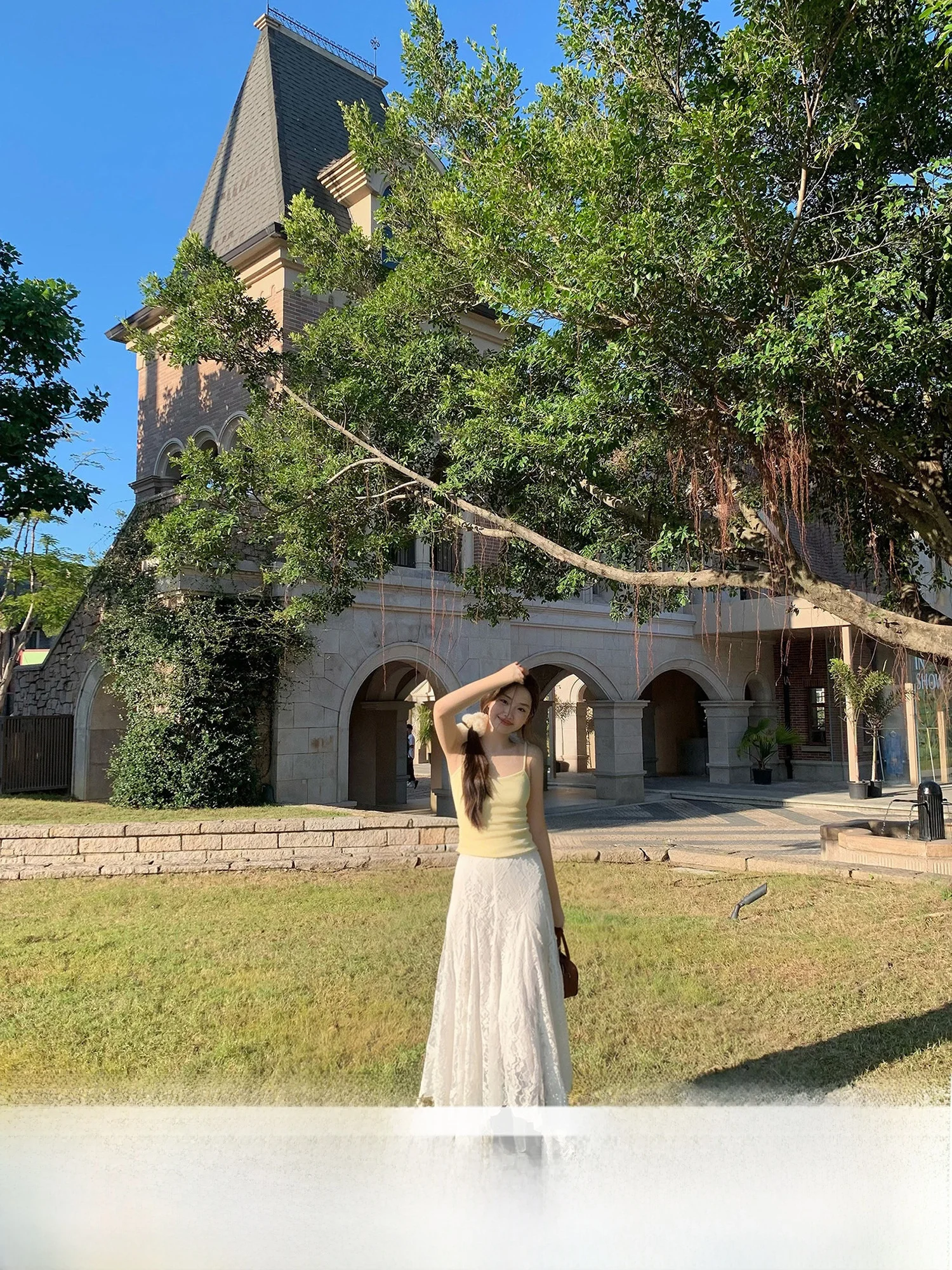 

Белая кружевная асимметричная юбка миди с высокой талией, приталенная, А-силуэт, в корейском стиле, из смесового хлопка, летняя, модная, женская