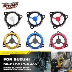 DRZ400 LTZ400 LTR450 Dirt Bike Engine Oil Filter Crankcase Starter Idle Gear Cover For Suzuki DR-Z LT-Z LT-R 400 450 S/E/SM